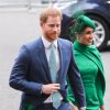 Le prince Harry et Meghan Markle lors de la cérémonie du Commonwealth Day en l'abbaye de Westminster à Londres, le 9 mars 2020.