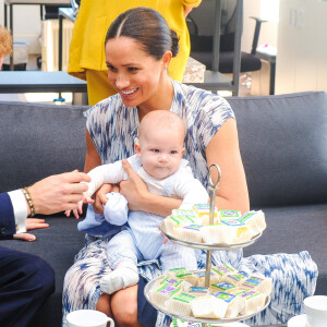 Le prince Harry et Meghan Markle avec leur fils Archie au Cap en Afrique du Sud le 25 septembre 2019.