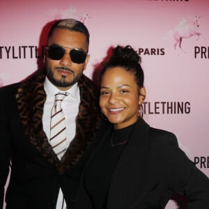 Exclusif - Umar Kamani et Christina Milian lors de l'ouverture du tout nouveau showroom parisien PrettyLittleThing parrainée par Sananas, rue Saint-Florentin dans le 8ème arrondissement de Paris, France, le 3 mars 2020, en marge de la semaine de la mode de Paris. © Marc Ausset-Lacroix/Bestimage