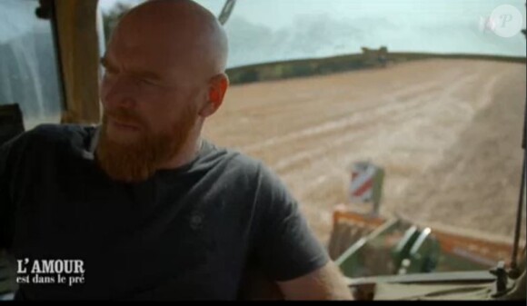 Jérôme de "L'amour est dans le pré" lors du tournage de son portrait, diffusé lundi 16 mars 2020, sur M6