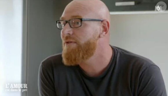 Jérôme de "L'amour est dans le pré" lors du tournage de son portrait, diffusé lundi 16 mars 2020, sur M6