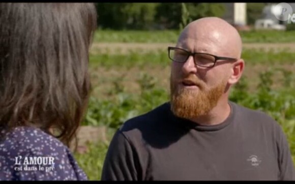 Jérôme de "L'amour est dans le pré" lors du tournage de son portrait, diffusé lundi 16 mars 2020, sur M6