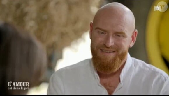 Jérôme de "L'amour est dans le pré" lors du tournage de son portrait, diffusé lundi 16 mars 2020, sur M6
