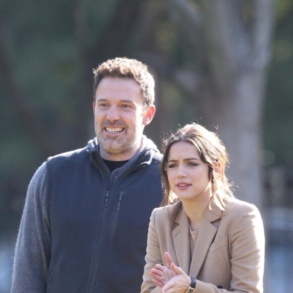 Exclusif - Ben Affleck et Ana de Armas sur le tournage du film 'Deep Water' à la Nouvelle Orléans, le 13 novembre 2019.