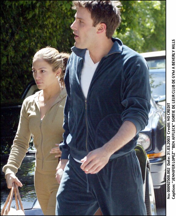 Jennifer Lopez et Ben Affleck en 2003 à Beverly Hills.