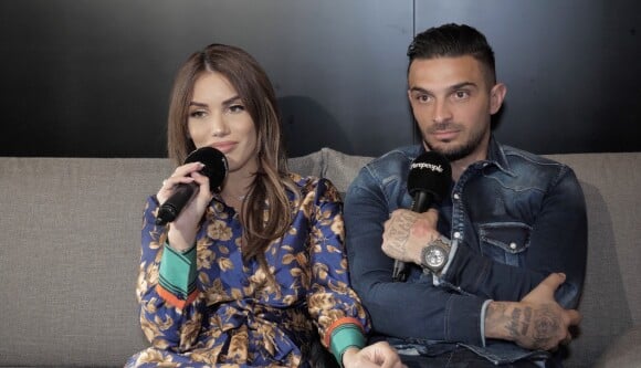 Manon et Julien ("Les Marseillais") en interview pour "Purepeople.com", le 11 février 2020.