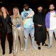 Vitaa, le rappeur Gims (Maître Gims - Gandhi Djuna), sa femme Demdem Djuna, Slimane (Slimane Nebchi) et Kendji Girac lors de la soirée de lancement de la collection capsule "I'm not a rapper" de la marque Elevenparis (Eleven Paris) à Paris, France, le 11 avril 2019. © Veeren/Bestimage