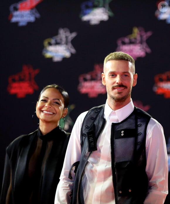 Christina Milian enceinte et son compagnon Matt Pokora (M. Pokora) - 21e édition des NRJ Music Awards au Palais des festivals à Cannes le 9 novembre 2019. © Dominique Jacovides/Bestimage