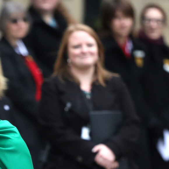 Le prince Harry, duc de Sussex, et Meghan Markle, duchesse de Sussex - La famille royale d'Angleterre lors de la cérémonie du Commonwealth en l'abbaye de Westminster à Londres, le 9 mars 2020.
