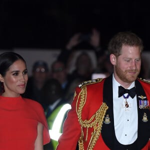 Le prince Harry, duc de Sussex, et Meghan Markle, duchesse de Sussex assistent au festival de musique de Mountbatten au Royal Albert Hall de Londres, Royaume Uni, le 7 mars 2020.