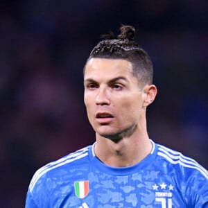 Cristiano Ronaldo lors du 8ème de finale du match UEFA Ligue des Champions opposant l'Olymque Lyonnais (OL) à la Juventus de Turin au Groupama Stadium à Decines Charpieu, France, le 26 février 2020. Lyon a gagné 1-0. © Philippe Lecoeur/Panoramic/Bestimage