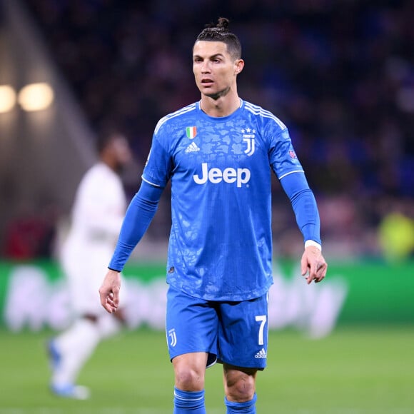 Cristiano Ronaldo lors du 8ème de finale du match UEFA Ligue des Champions opposant l'Olymque Lyonnais (OL) à la Juventus de Turin au Groupama Stadium à Decines Charpieu, France, le 26 février 2020. Lyon a gagné 1-0. © Philippe Lecoeur/Panoramic/Bestimage