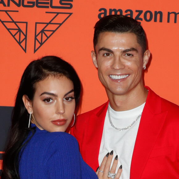 Cristiano Ronaldo et sa compagne Georgina Rodriguez à la soirée MTV European Music Awards 2019 (MTV EMA's) au FIBES Conference and Exhibition Centre à Séville en Espagne, le 3 novembre 2019.