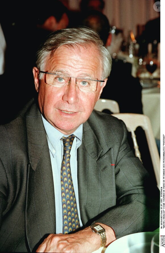 Michel Hidalgo lors du 11e tournoi de Paris de pétanque des personnalités, le 1er juillet 1997.