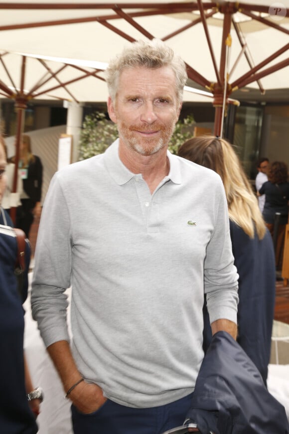 No Web - Denis Brogniart au village lors des internationaux de France de tennis de Roland Garros, Jour 3, à Paris le 29 mai 2018.