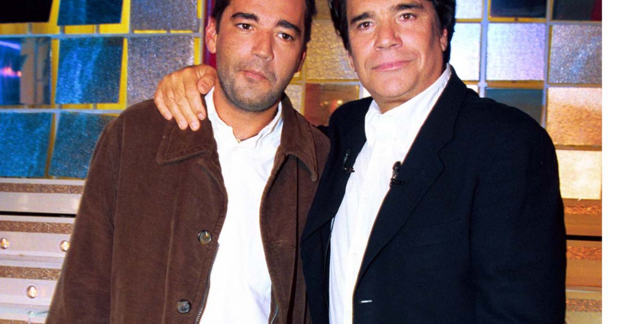 Bernard Tapie et son fils Stephane en 1999. - Purepeople