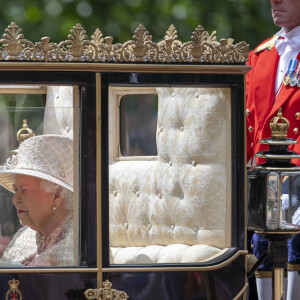 La reine Elisabeth II d'Angleterre - La parade Trooping the Colour 2019, célébrant le 93ème anniversaire de la reine Elisabeth II, au palais de Buckingham, Londres, le 8 juin 2019.