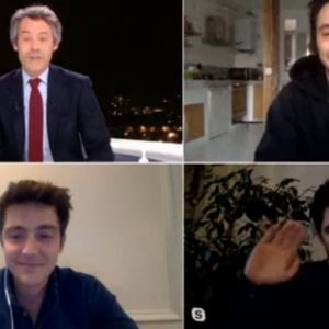 Les chroniqueurs de Yann Barthès en confinement depuis chez eux pour animer "Quotidien" - 26 mars 2020, TMC