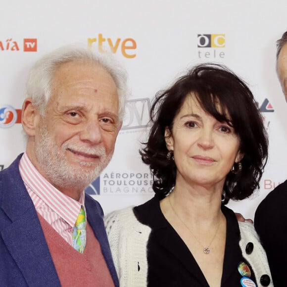 Nicolas Traube, Zabou Breitman et Christian Faure pour "Le Diable au coeur" posent lors du 22ème Festival des créations Télévisuelles de Luchon le 6 février 2020. © Patrick Bernard / Bestimage