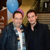 Jean-Luc Romero et son mari Christophe Michel - Michaël Gregorio fête ses 10 ans de carrière avec son spectacle "J'ai 10 ans!" à l'AccorHotel Arena à Paris, le 16 décembre 2016. © Coadic Guirec/Bestimage