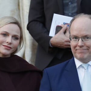 Exclusif - Ordination du nouvel archevêque de la Prinpauté de Monaco, Dominique Marie David, en présence du prince Souverain Albert II de Monaco et sa femme la princesse Charlene à Monaco le 8 mars 2019. Monseigneur Dominique Marie David remplace Monseigneur Bernard Barsi en poste à Monaco depuis l'an 2000. © Claudia Albuquerque/ Bestimage