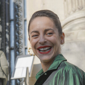 Audrey Dana au défilé Haute Couture Elie Saab printemps-été 2020 au Grand Palais à Paris le 22 janvier 2020. © Christophe Clovis - Veeren Ramsamy / Bestimage