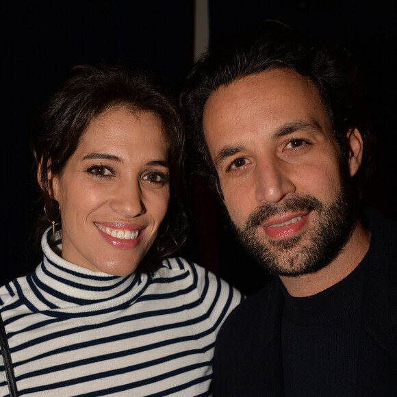Laurie Cholewa et son mari Greg Levy - Lancement de l'Instax Mini Link de Fujifilm à Paris, le 10 décembre 2019. © Veeren/Bestimage