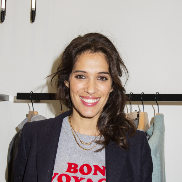 Exclusif - Laurie Cholewa lors de l'inauguration de la boutique flagship "Kujten" (marque française spécialisée dans le cachemire), située avenue Victor Hugo à Paris, le 27 novembre 2019. © Jack Tribeca/Bestimage