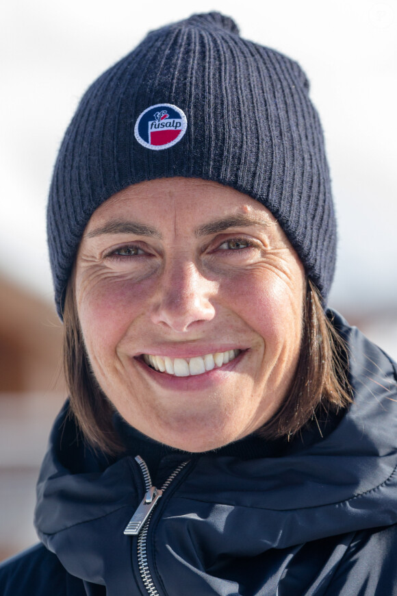 Photocall avec Alessandra Sublet, maitresse de cérémonie du 23e festival international du film de comédie de l'Alpe d'Huez, le 18 janvier 2020. © Cyril Moreau/Bestimage