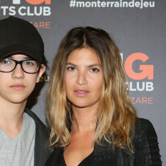 Isabelle Funaro et son fils Sean - Inauguration du CMG Sports Club ONE Saint-Lazare au 11-13 rue Boursault à Paris, le 28 avril 2016. © CVS/Bestimage