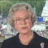 Allocution télévisée de la reine Elizabeth à Londres en 1997.