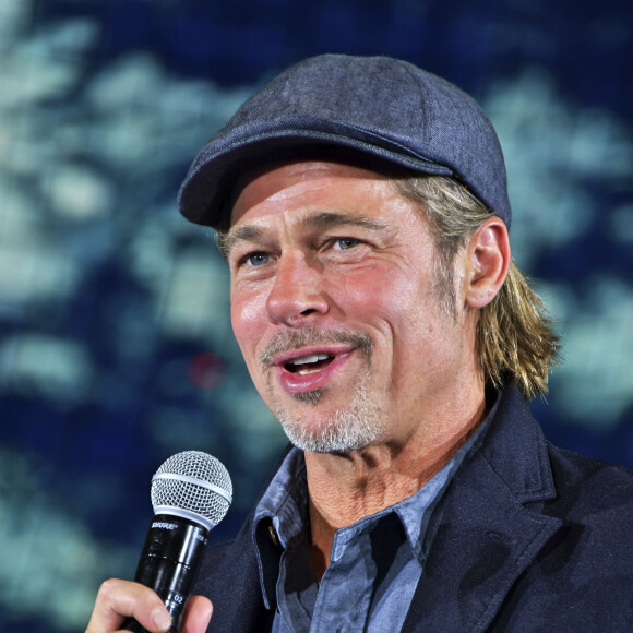 Brad Pitt en promotion pour le film "Ad Astra" au musée de la science et de l'innovation de Tokyo le 12 septembre 2019.