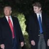 Donald J. Trump, Barron Trump - La famille Trump quitte la Maison-Blanche pour rejoindre la cérémonie de signature de S.1790, la National Defense Authorization Act for Fiscal Year 2020 dans le Maryland, le 20 décembre 2019.