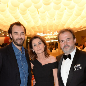 Exclusif - Cyril Lignac, Valérie Hermé et son mari Pierre Hermé (chef patissier) - Inauguration du concept-store inédit, le 86 Champs Elysées, de l'association du chef pâtissier Pierre Hermé et la marque de produits cosmétiques l'Occitane à Paris, France, le 15 janvier 2018. © Rachid Bellak/Bestimage