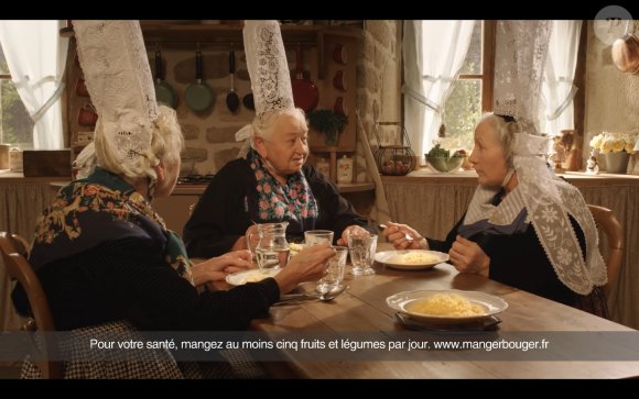Marie-Louise Lopéré dans la dernière publicité Tipiak, tournée en 2012.
