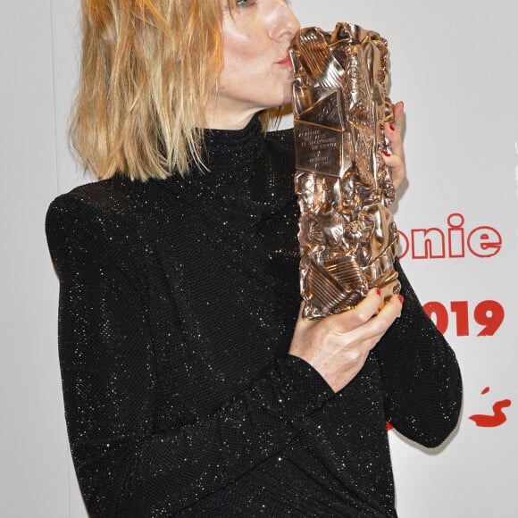 Léa Drucker (César de la meilleure actrice pour le film " Jusqu'à la Garde ") - Photocall du dîner de la 44ème cérémonie des César au Fouquet's à Paris. Le 22 février 2019 © Pierre Perusseau / Bestimage