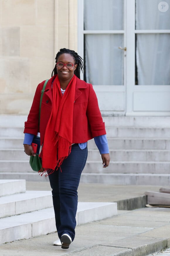 Sibeth N'Diaye- Les athlètes des Jeux Olympiques et Paralympiques de PyeongChang arrivent au palais de l'Elysée à Paris pour une réception avec le président de la République le 13 avril 2018. © Stéphane Lemouton / Bestimage