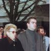Liliane et Olivier Marchais aux obsèques de Georges Marchais en 1997