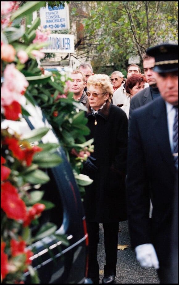 Liliane Marchais aux obsèques de Georges Marchais en 1997