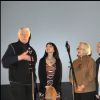 Hans Meyer avec Maria de Medeiros, Micheline Presle et le réalisateur Frédéric Sojcher en 2011 au Festival international du film d'amour à Mons, pour la projection de HH, Hitler à Hollywood.