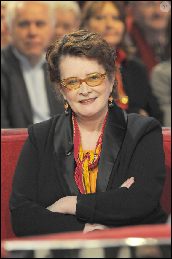 Dominique Lavanant en février 2010 dans l'émission Vivement dimanche.