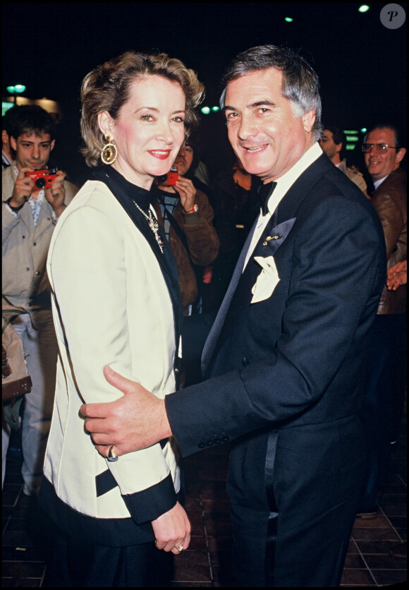 Dominique Lavanant avec Jean-Claude Brialy au Festival de Cannes en 1985