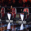 Image TF1 des enregistrement de la prochaine saison de The Voice avec quatre nouveaux coachs : Lara Fabian, Amel Bent, Marc Lavoine et Pascal Obispo