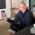 Ellen DeGeneres passe son ennui pendant la mise en quarantaine lors de l'épidémie de coronavirus (Covid-19) en appelant ses amis célèbres: Justin Timberlake, Adam Levine et John Legend. Los Angeles, le 19 mars 2020.
