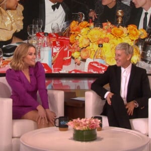 Reese Witherspoon révèle sur le plateau de The Ellen Show comment elle obtenu le champagne de Jay-Z et Beyonce lors de la cérémonie des Golden Globes. le 17 mars 2020.