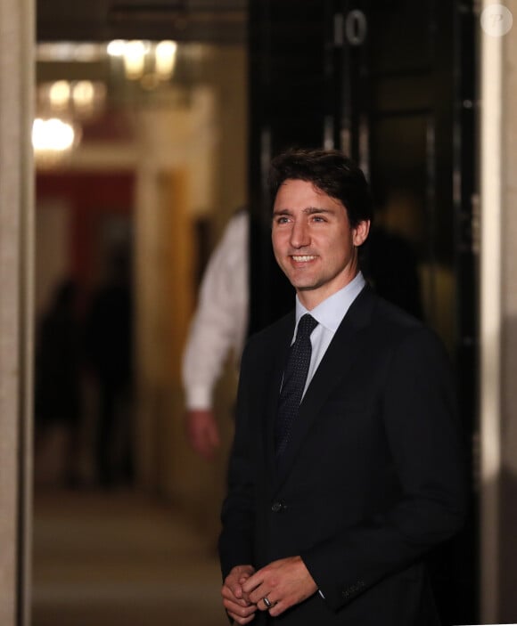 Justin Trudeau, premier ministre du Canada - Arrivées à la réception au 10 Downing Str en l'honneur des participants à l'anniversaire des 70 ans de l'Otan à Londres le 3 décembre 2019.