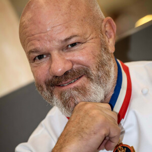 Exclusif - Philippe Etchebest préside le salon français de la restauration "Expotel" à Bordeaux. Il dirige aussi la journée des chefs et sa compétion regroupant 22 Etoiles sur l'évènement, le 25 Novembre 2019. © Patrick Bernard/ Bestimage