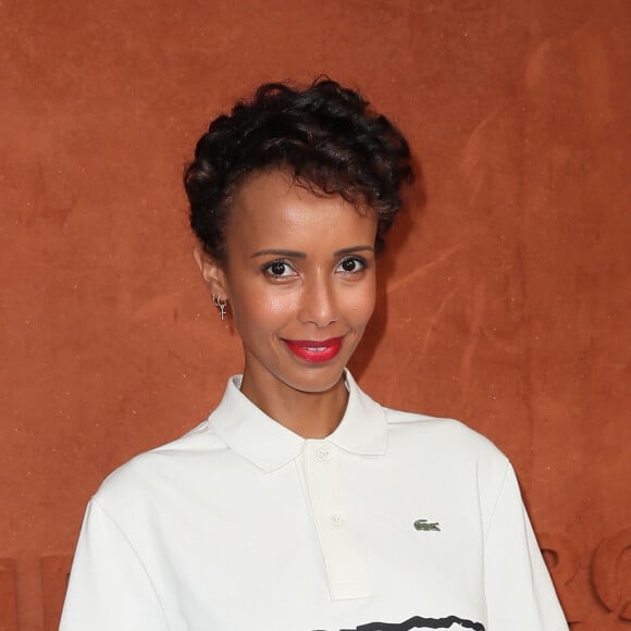 Sonia Rolland au village lors des internationaux de tennis de Roland Garros à Paris, le 10 juin 2018. © Moreau-Jacovides/Bestimage