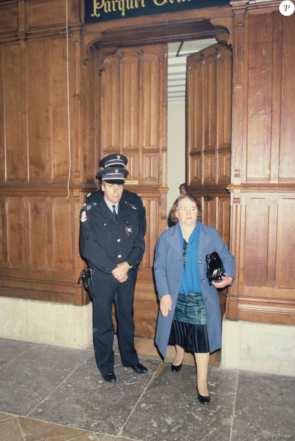 Archives - Monique Villemin lors d&#039;une confrontation, le 4 novembre 1988