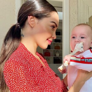 Nabilla Benattia et Milann, le 2 avril 2020